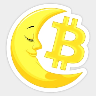 Bitcoin Moon Sticker